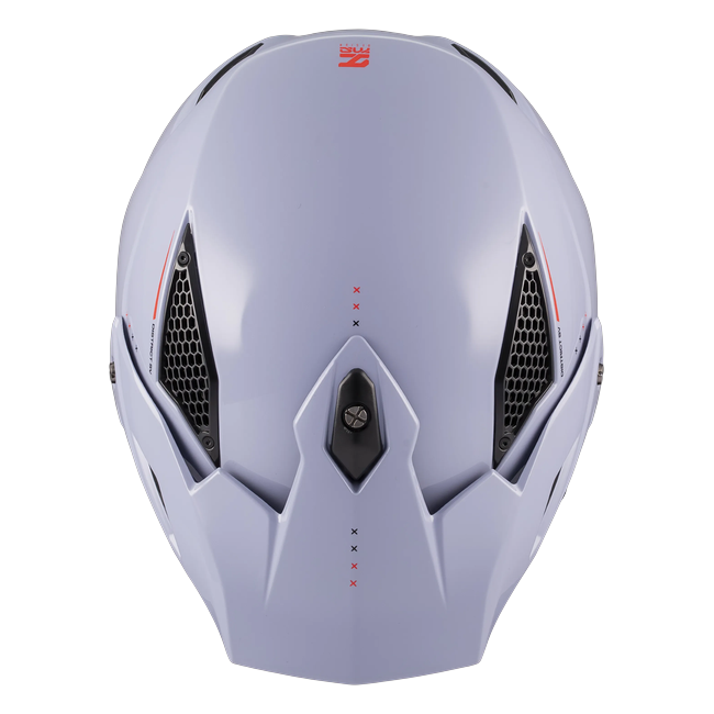 MT-Helmets District SV S Soul C17 Trail Helmet – Gloss Grey – top view