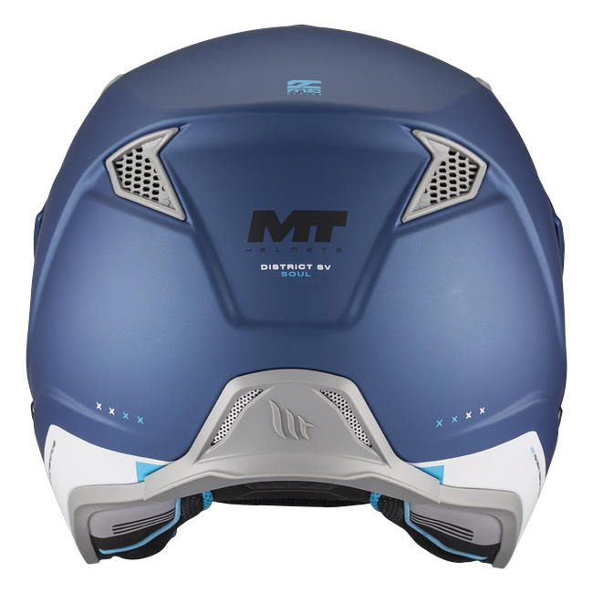 MT-Helmets District SV S Soul C7 Trail Helmet – Matt Dark Blue – rear view