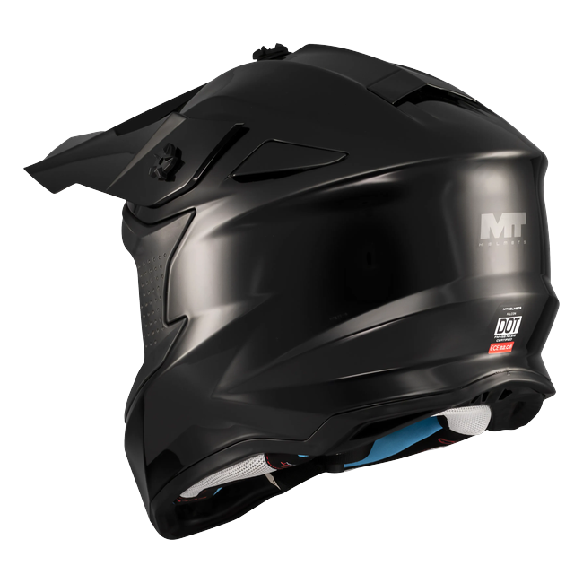 MT-Helmets Falcon S Pure A1 Motocross Helmet – Matt Black – interior view