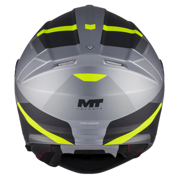 MT-Helmets Genesis R SV Cheeky C3 Flip-Up Helmet – Matt – rear view