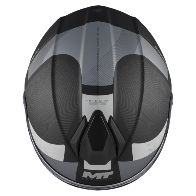 MT-Helmets Genesis R SV Lancer B12 Flip-Up Helmet – Matt – top view