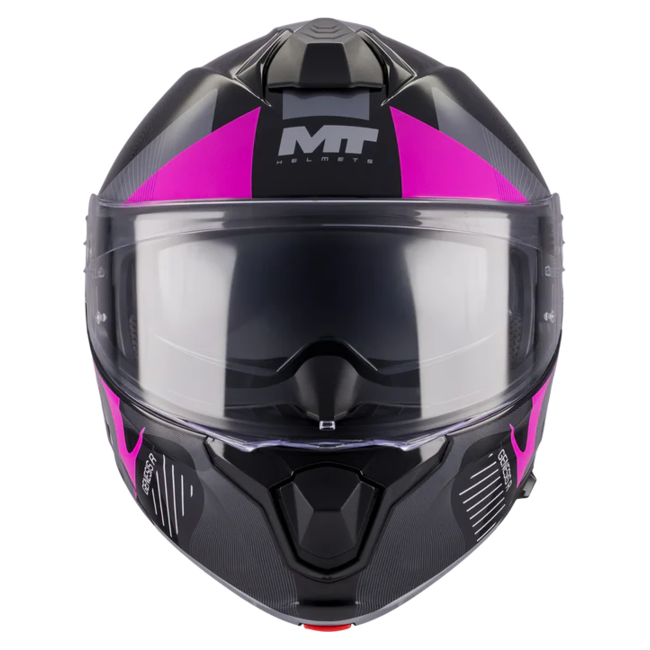 MT-Helmets Genesis R SV Lancer B8 Flip-Up Helmet – Gloss – front view