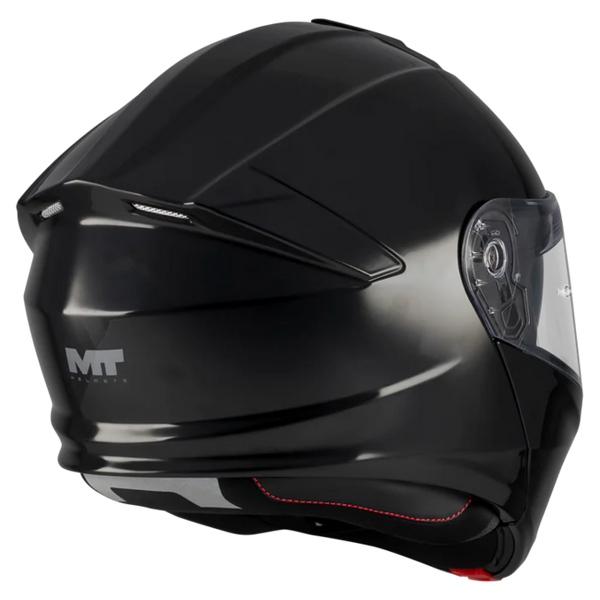 MT-Helmets Genesis R SV Pure A1 Flip-Up Helmet – Gloss Black – view 10