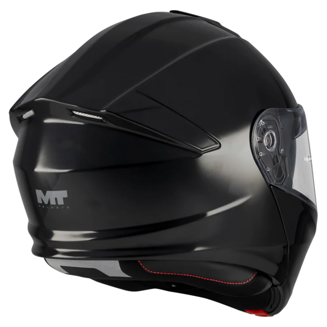 MT-Helmets Genesis R SV Pure A1 Flip-Up Helmet – Gloss Black – view 10