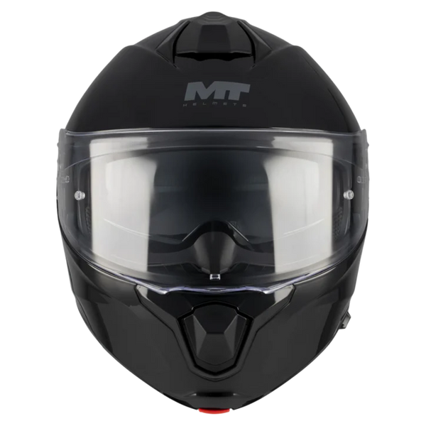 MT-Helmets Genesis R SV Pure A1 Flip-Up Helmet – Gloss Black – view 9
