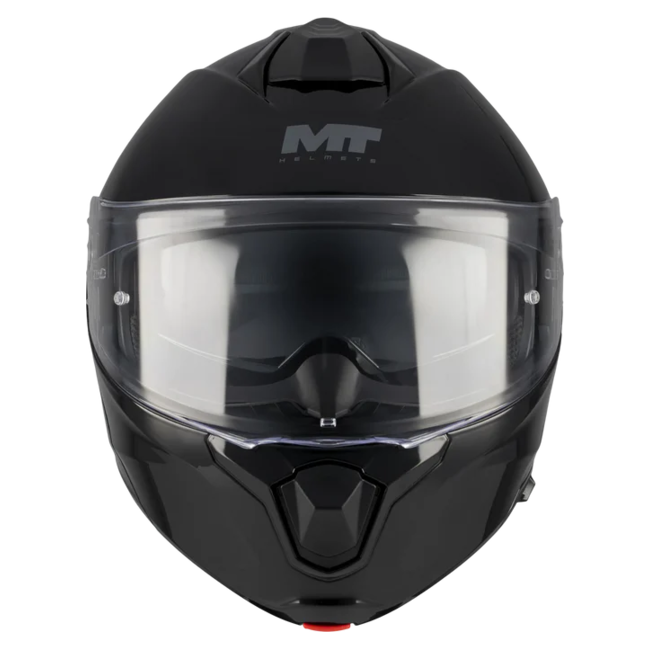 MT-Helmets Genesis R SV Pure A1 Flip-Up Helmet – Gloss Black – view 9