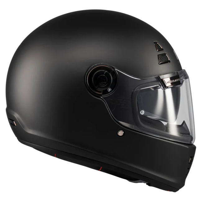 MT-Helmets Jarama SV Pure A1 Full-Face Helmet – Matt Black – rear view