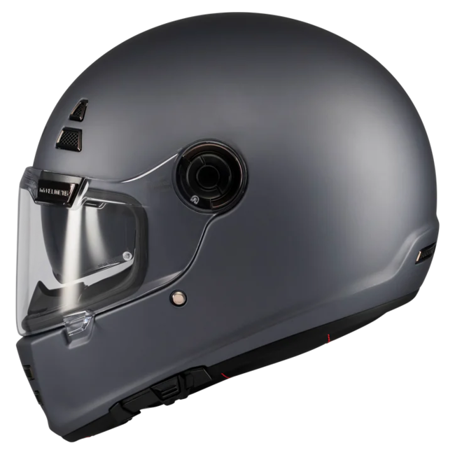 MT-Helmets Jarama SV Pure A2 Full-Face Helmet – Matt Grey – left side view