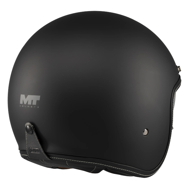 MT-Helmets Le Mans 2 SV S Pure A1 Jet Helmet – Matt Black – top view