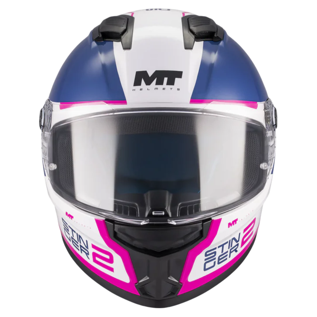 MT-Helmets Stinger 2 Core A8 Full-Face Helmet – Gloss – front view