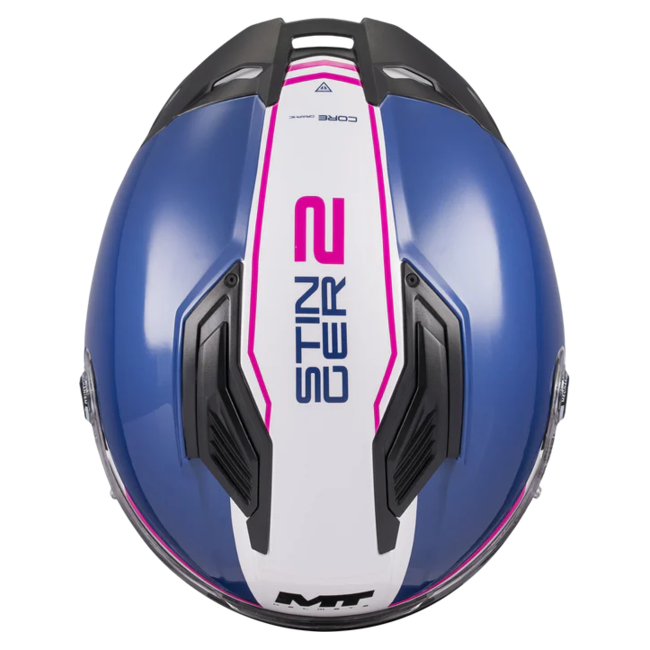 MT-Helmets Stinger 2 Core A8 Full-Face Helmet – Gloss – top view