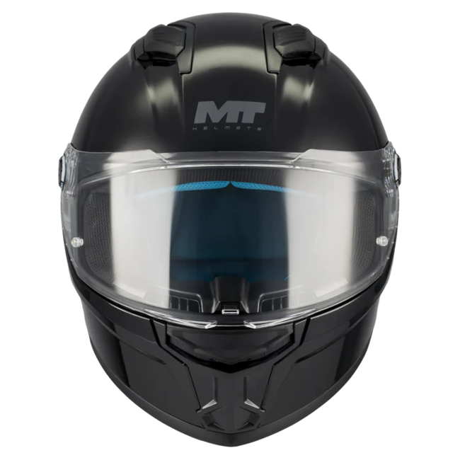 MT-Helmets Stinger 2 Pure A1 Full-Face Helmet – Gloss Black – front view