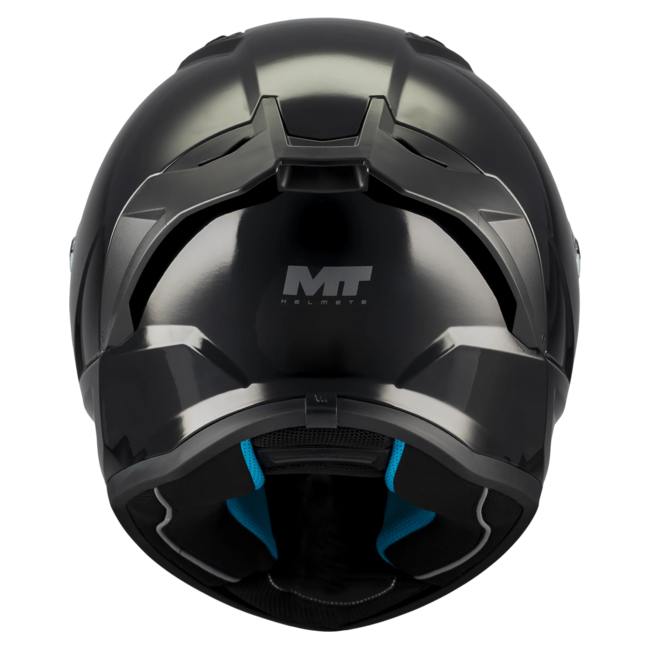 MT-Helmets Stinger 2 Pure A1 Full-Face Helmet – Gloss Black – rear view
