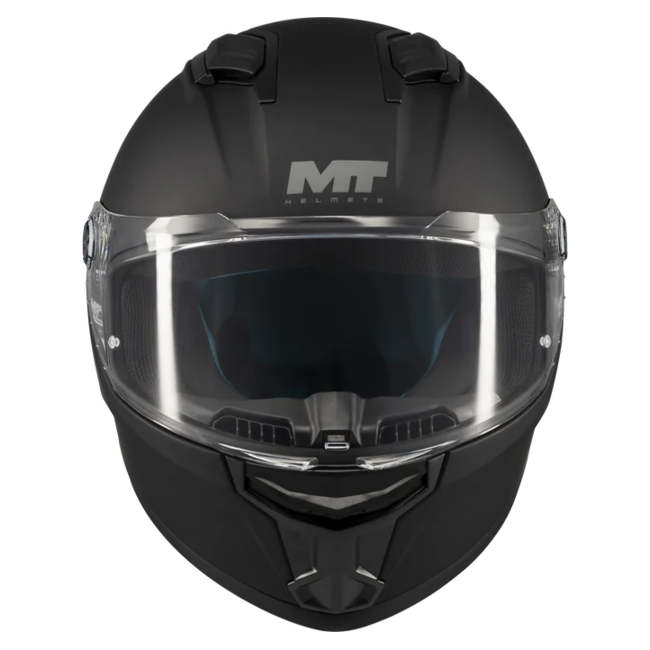 MT-Helmets Stinger 2 Pure A1 Full-Face Helmet – Matt Black – front view