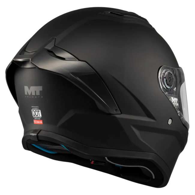 MT-Helmets Stinger 2 Pure A1 Full-Face Helmet – Matt Black – top view