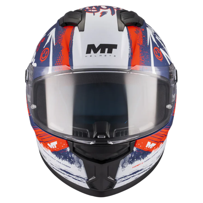 MT-Helmets Stinger 2 Rocket C17 Full-Face Helmet – Matt – front view