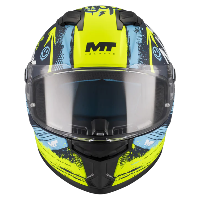MT-Helmets Stinger 2 Rocket C3 Full-Face Helmet – Matt – front view
