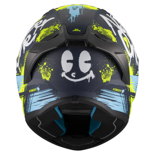MT-Helmets Stinger 2 Rocket C3 Full-Face Helmet – Matt – rear view