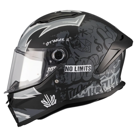 MT-Helmets Stinger 2 Tagger B2 Full-Face Helmet – Matt