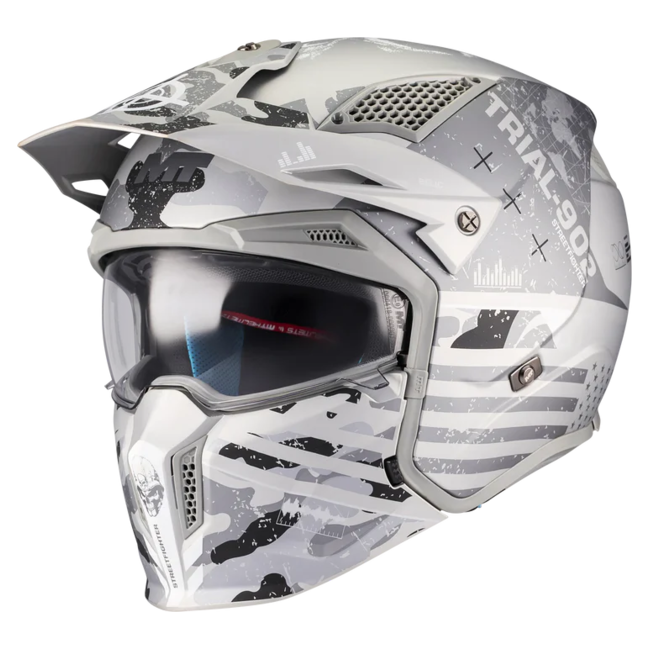 MT-Helmets Streetfighter SV S Belic A2 Convertible Helmet – Matt – front three-quarter view