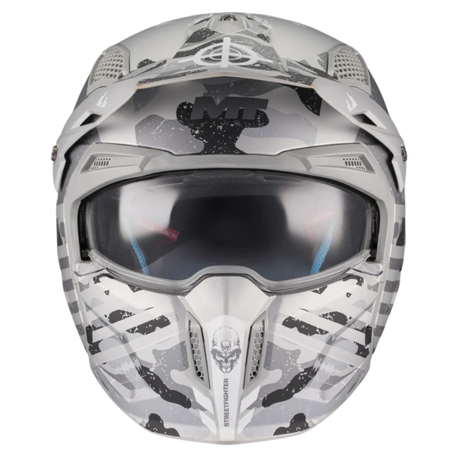 MT-Helmets Streetfighter SV S Belic A2 Convertible Helmet – Matt – front view
