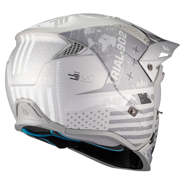 MT-Helmets Streetfighter SV S Belic A2 Convertible Helmet – Matt – rear three-quarter view