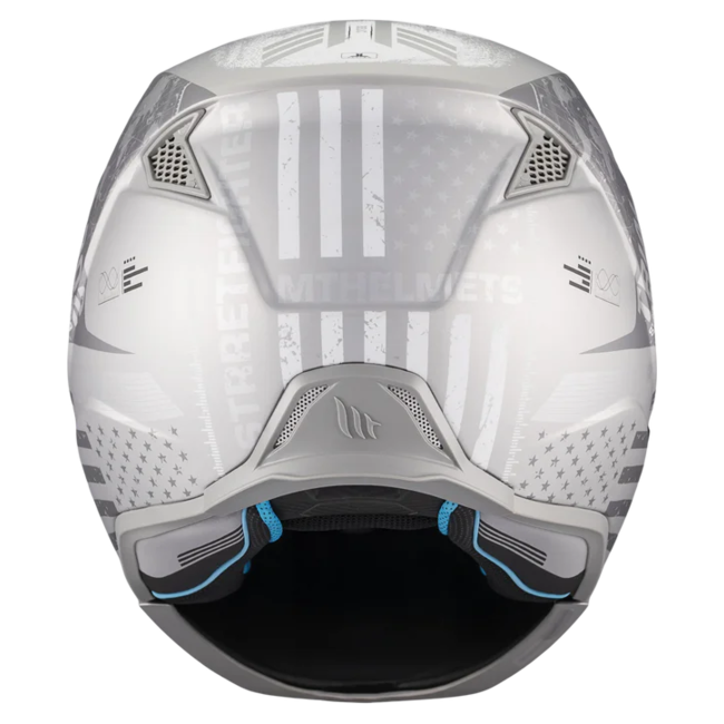 MT-Helmets Streetfighter SV S Belic A2 Convertible Helmet – Matt – rear view