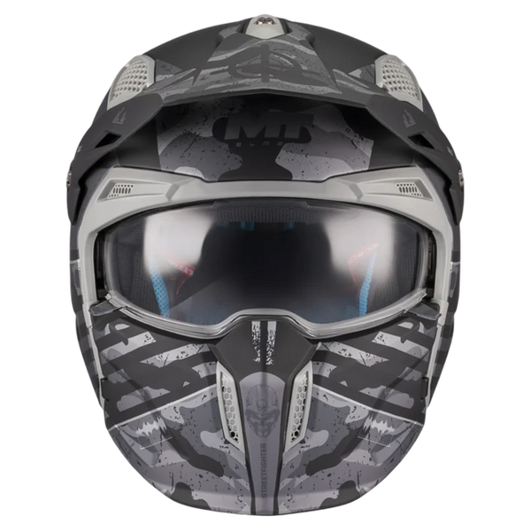 MT-Helmets Streetfighter SV S Belic B2 Convertible Helmet – Matt – front view