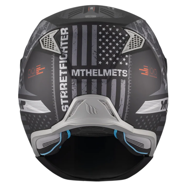 MT-Helmets Streetfighter SV S Belic B2 Convertible Helmet – Matt – rear view