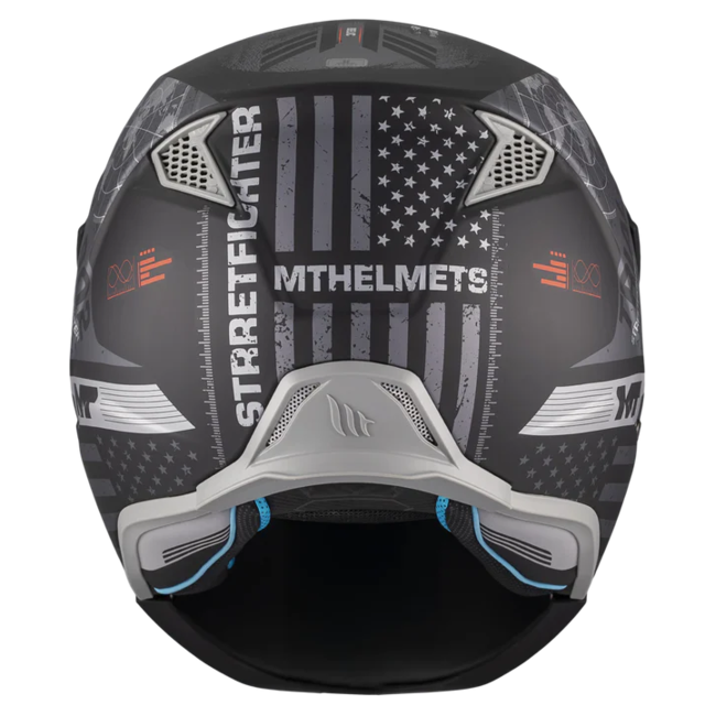 MT-Helmets Streetfighter SV S Belic B2 Convertible Helmet – Matt – rear view