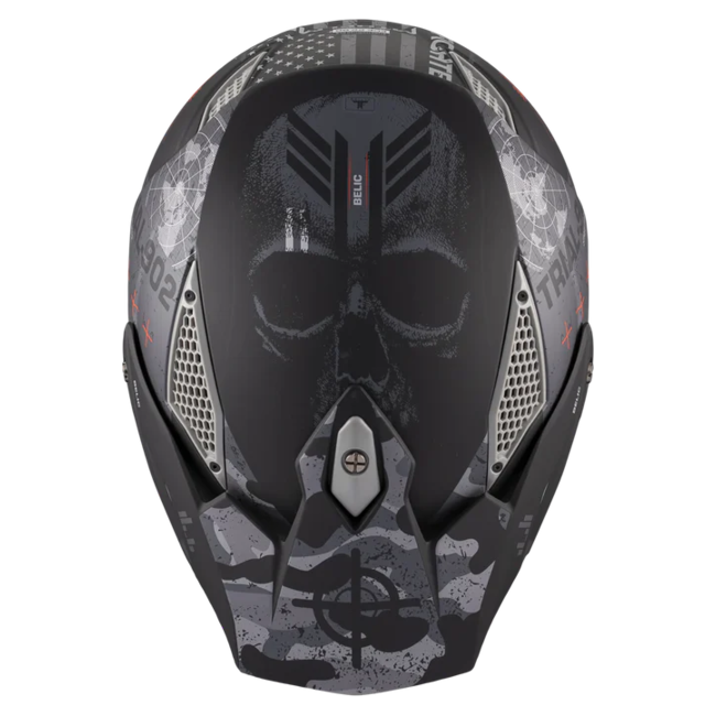 MT-Helmets Streetfighter SV S Belic B2 Convertible Helmet – Matt – top view