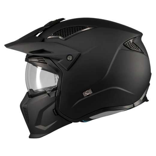 MT-Helmets Streetfighter SV S Pure A1 Convertible Helmet – Matt Black