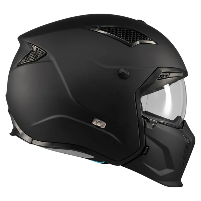 MT-Helmets Streetfighter SV S Pure A1 Convertible Helmet – Matt Black – detail