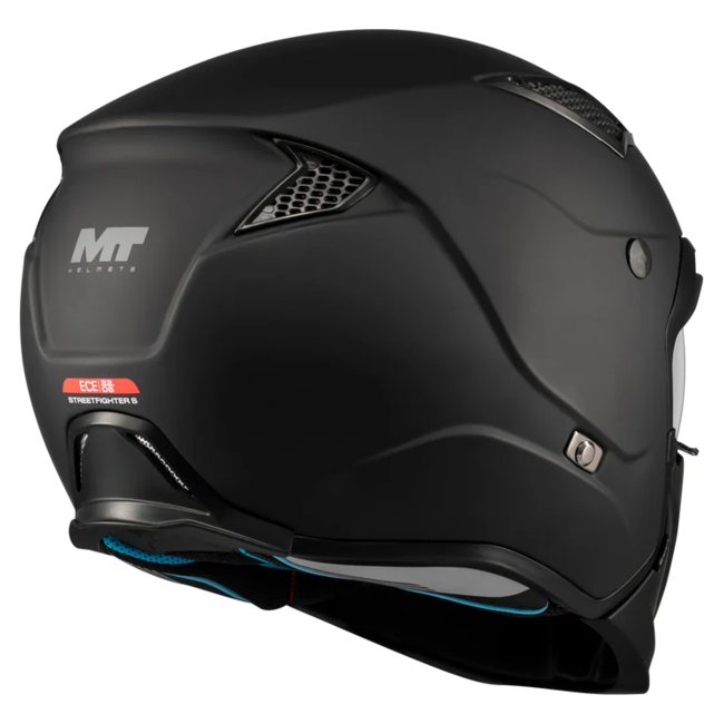 MT-Helmets Streetfighter SV S Pure A1 Convertible Helmet – Matt Black – detail