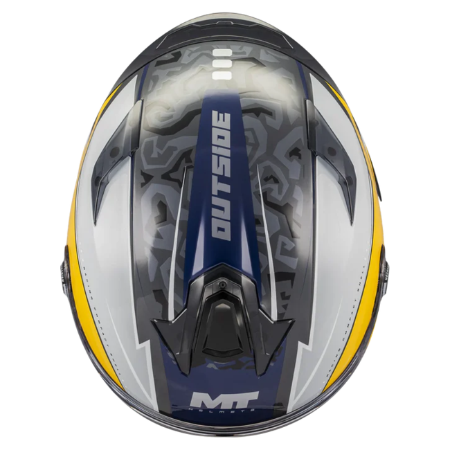 MT-Helmets Targo S Outside C3 Full-Face Helmet – Gloss – top view