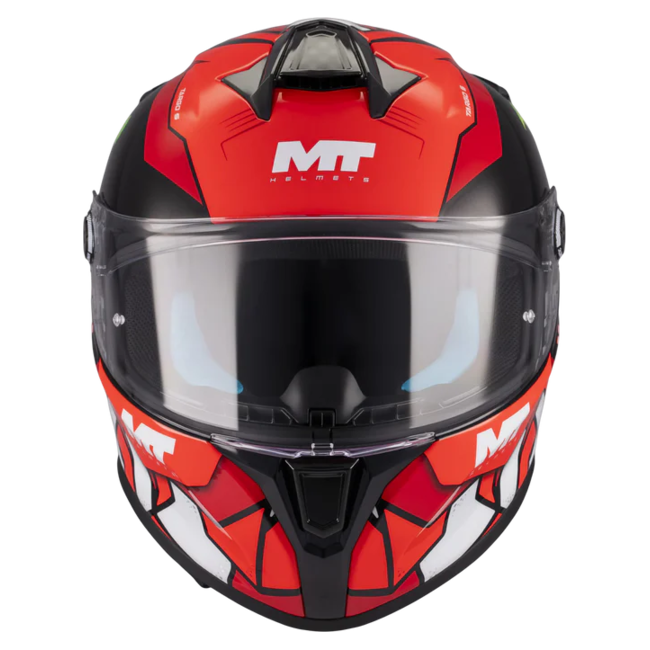 MT-Helmets Targo S Piqueras B5 Full-Face Helmet – Gloss – front view