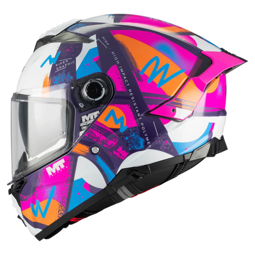 MT-Helmets Thunder 4 R SV Pipen C8 Full-Face Helmet – Gloss Pink / Purple