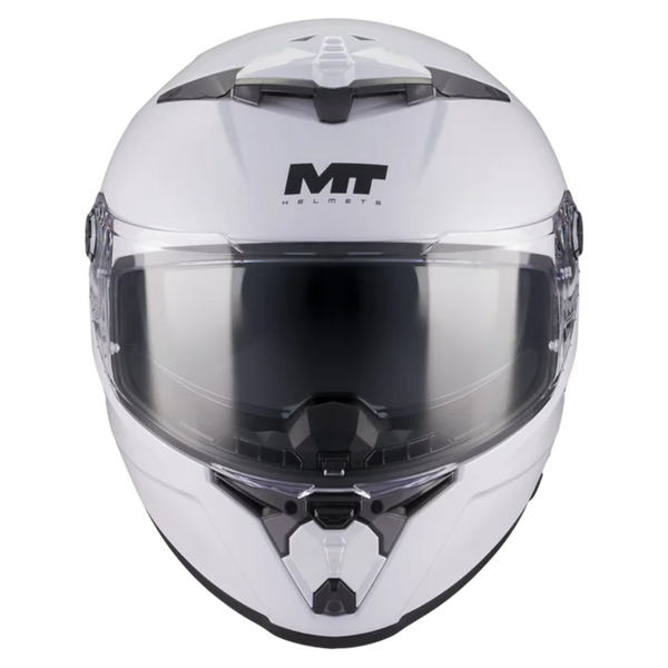 MT-Helmets Thunder 4 R SV Pure A0 Full-Face Helmet – Gloss White – front view