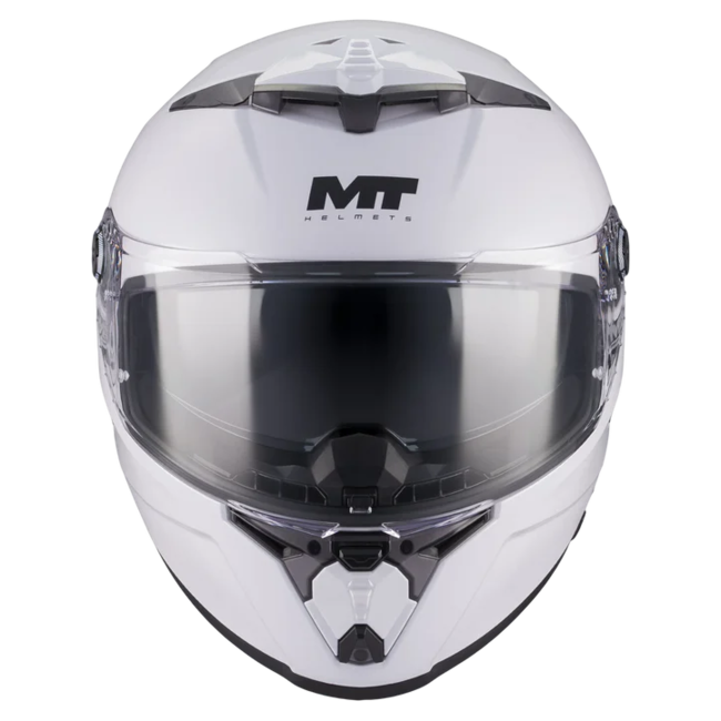 MT-Helmets Thunder 4 R SV Pure A0 Full-Face Helmet – Gloss White – front view