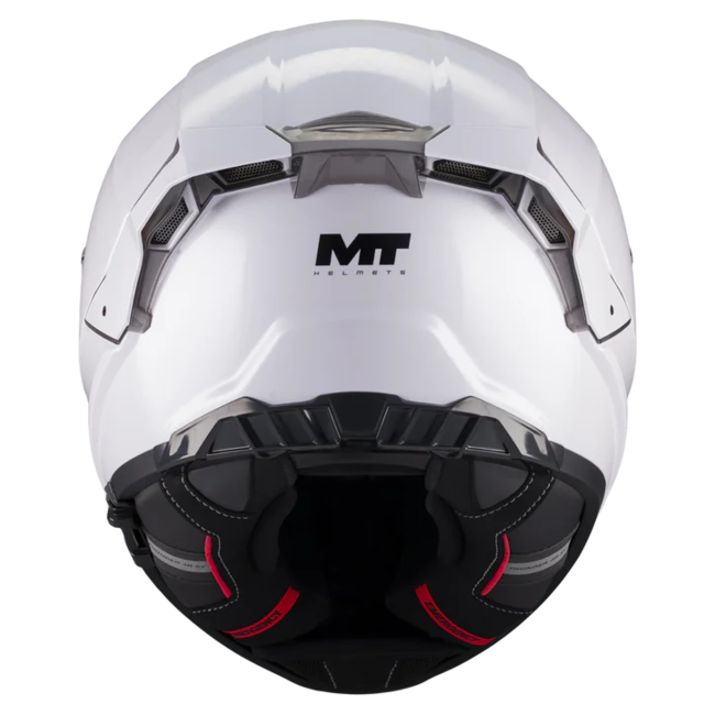 MT-Helmets Thunder 4 R SV Pure A0 Full-Face Helmet – Gloss White – rear view
