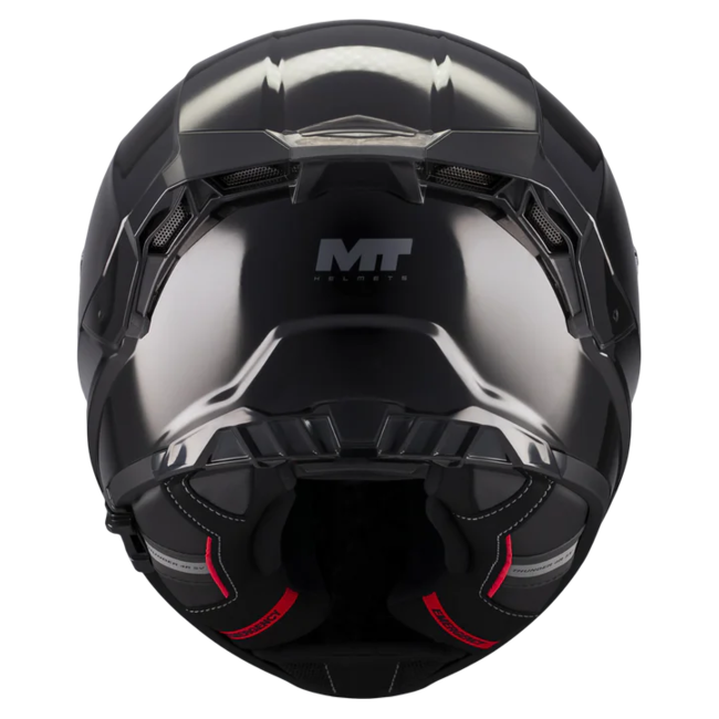 MT-Helmets Thunder 4 R SV Pure A1 Full-Face Helmet – Gloss Black – rear view