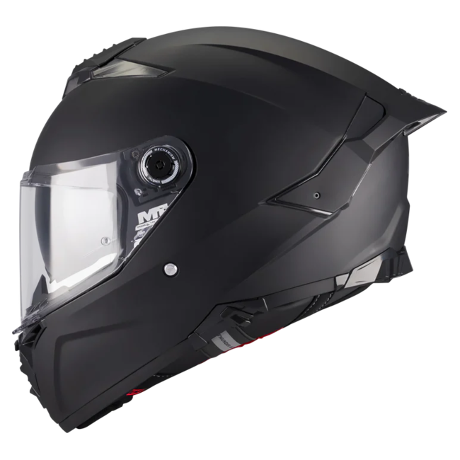 MT-Helmets Thunder 4 R SV Pure A1 Full-Face Helmet – Matt Black – left side view