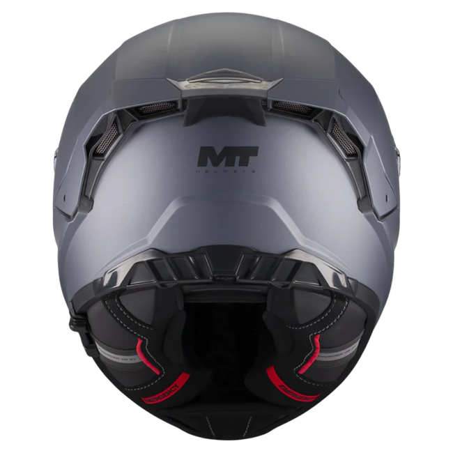 MT-Helmets Thunder 4 R SV Pure A2 Full-Face Helmet – Matt Grey – rear view