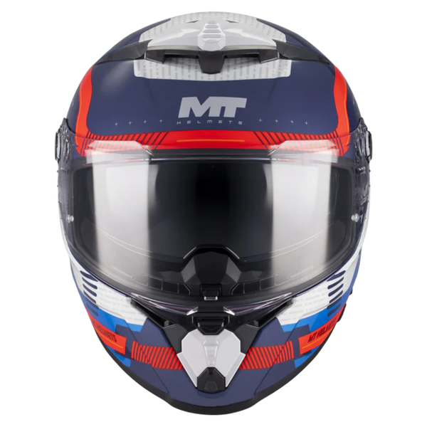 MT-Helmets Thunder 4 R SV Revelant C5 Full-Face Helmet – Gloss Red / Blue – front view