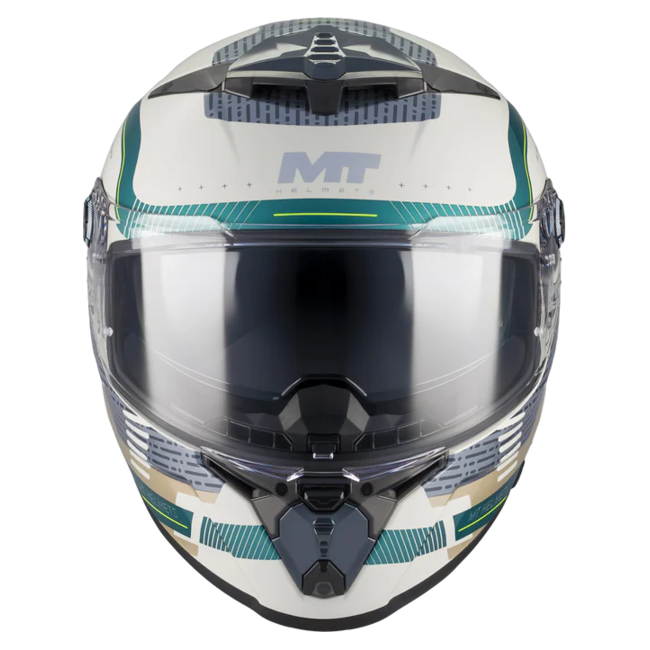 MT-Helmets Thunder 4 R SV Revelant C6 Full-Face Helmet – Gloss Green – front view