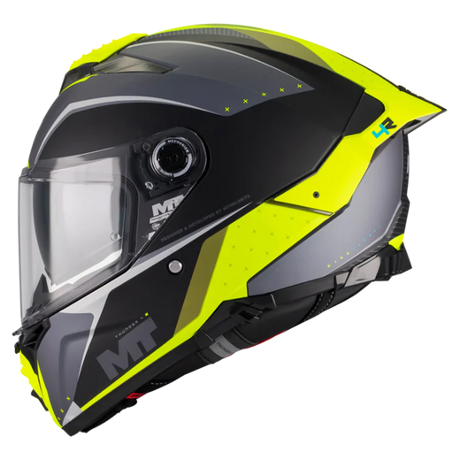 MT-Helmets Thunder 4 R SV Wind Tunnel B3 Full-Face Helmet – Matt Neon Yellow