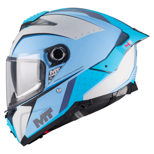 MT-Helmets Thunder 4 R SV Wind Tunnel C7 Full-Face Helmet – Matt Light Blue
