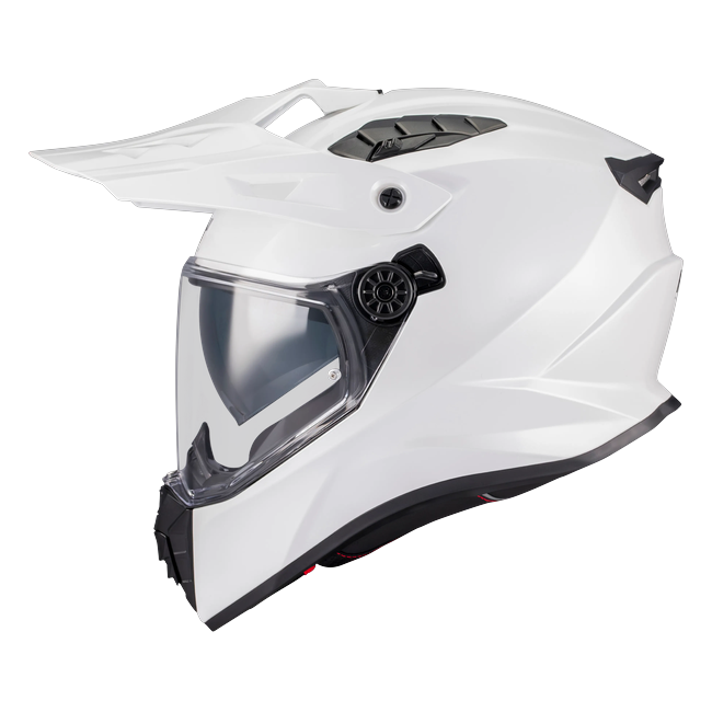 MT-Helmets Track SV Pure A0 Adventure Helmet – Gloss White – left side view