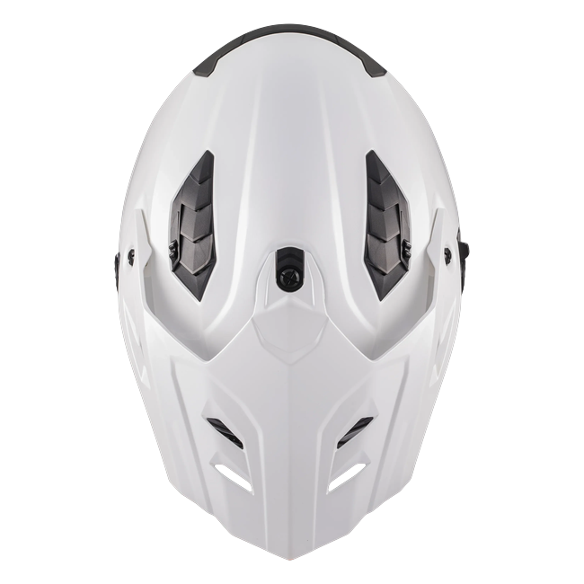MT-Helmets Track SV Pure A0 Adventure Helmet – Gloss White – top view