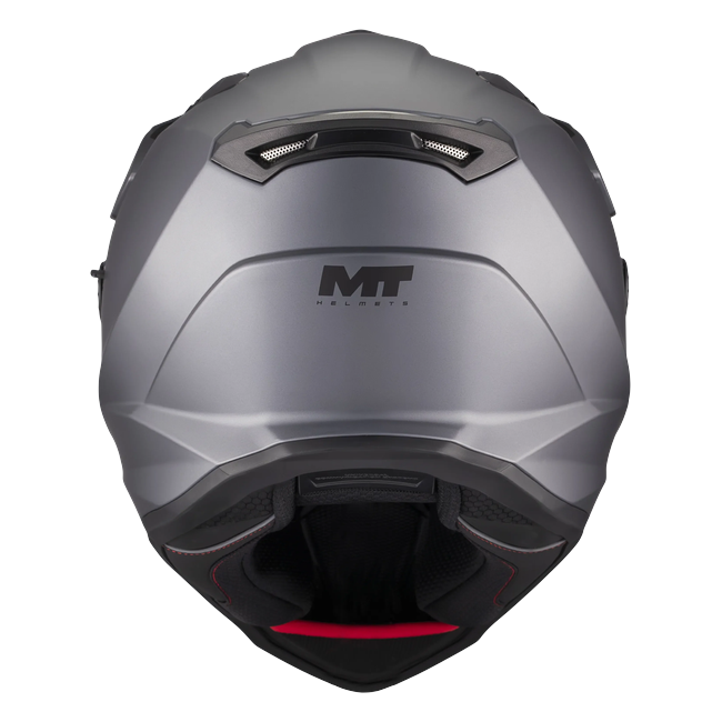 MT-Helmets Track SV Pure A2 Adventure Helmet – Matt Grey – rear view